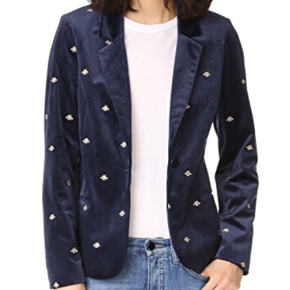 Scotch & Soda Jackets & Blazers - Scotch & Soda Velvet blazer with embroidery size 1